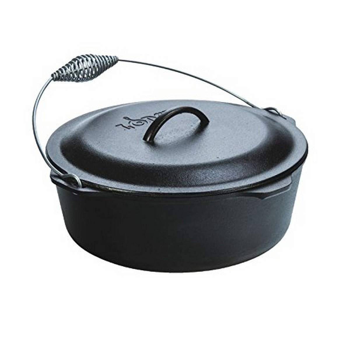 Lodge Cast Iron Dutch Oven with Lid Lifter - 9 Quart Enameled Cookware Set for Baking, Braising & Camping - Perfect for Oven, Stovetop & Outdoor Cooking
