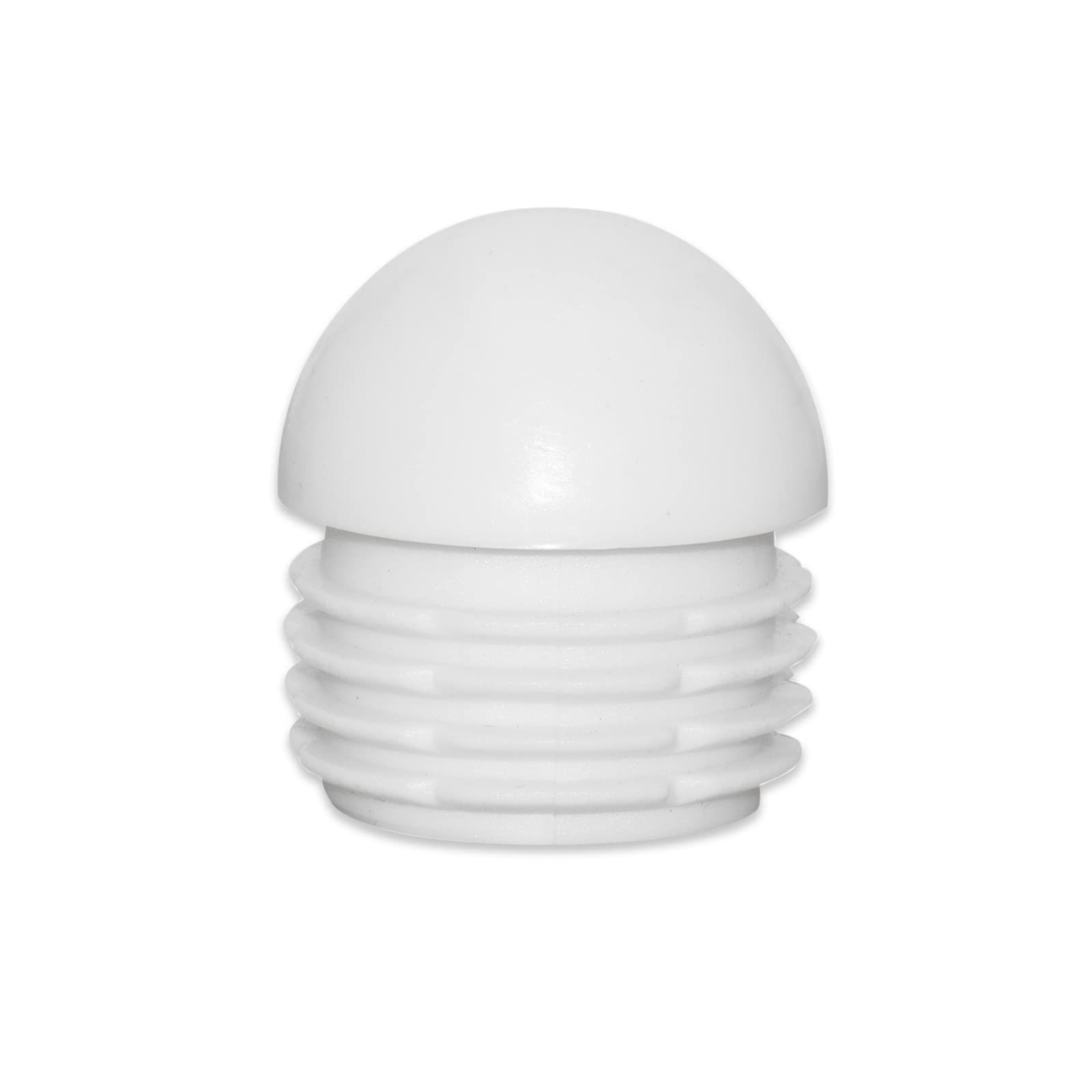 Flyshop 16-Pack White Plastic End Caps Pipe Plugs - 2 Inch (50mm) OD Round Tube Inserts Furniture Gliders for Tables and Chairs - Protect Floors and Prevent Scratches in Home, Office or Restaurant