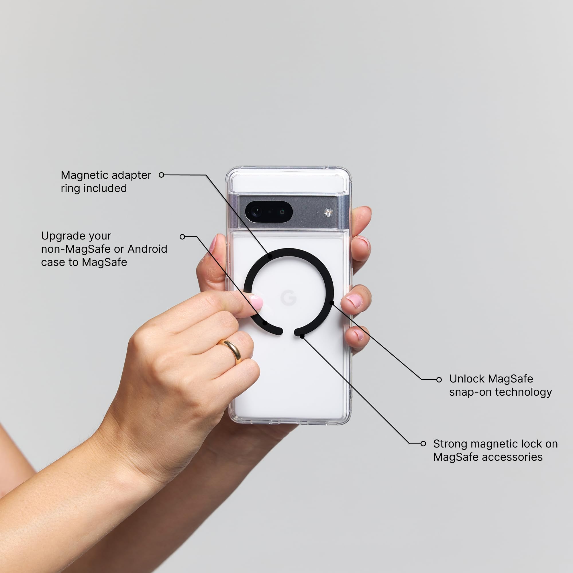 PopSockets Phone Wallet with Expanding Grip - MagSafe® Compatible Card Holder & Wireless Charging | Secure Grip for iPhone 13/14/15 Pro Max | Perfect for Travel, Commuting & Hands-Free Use (Black)