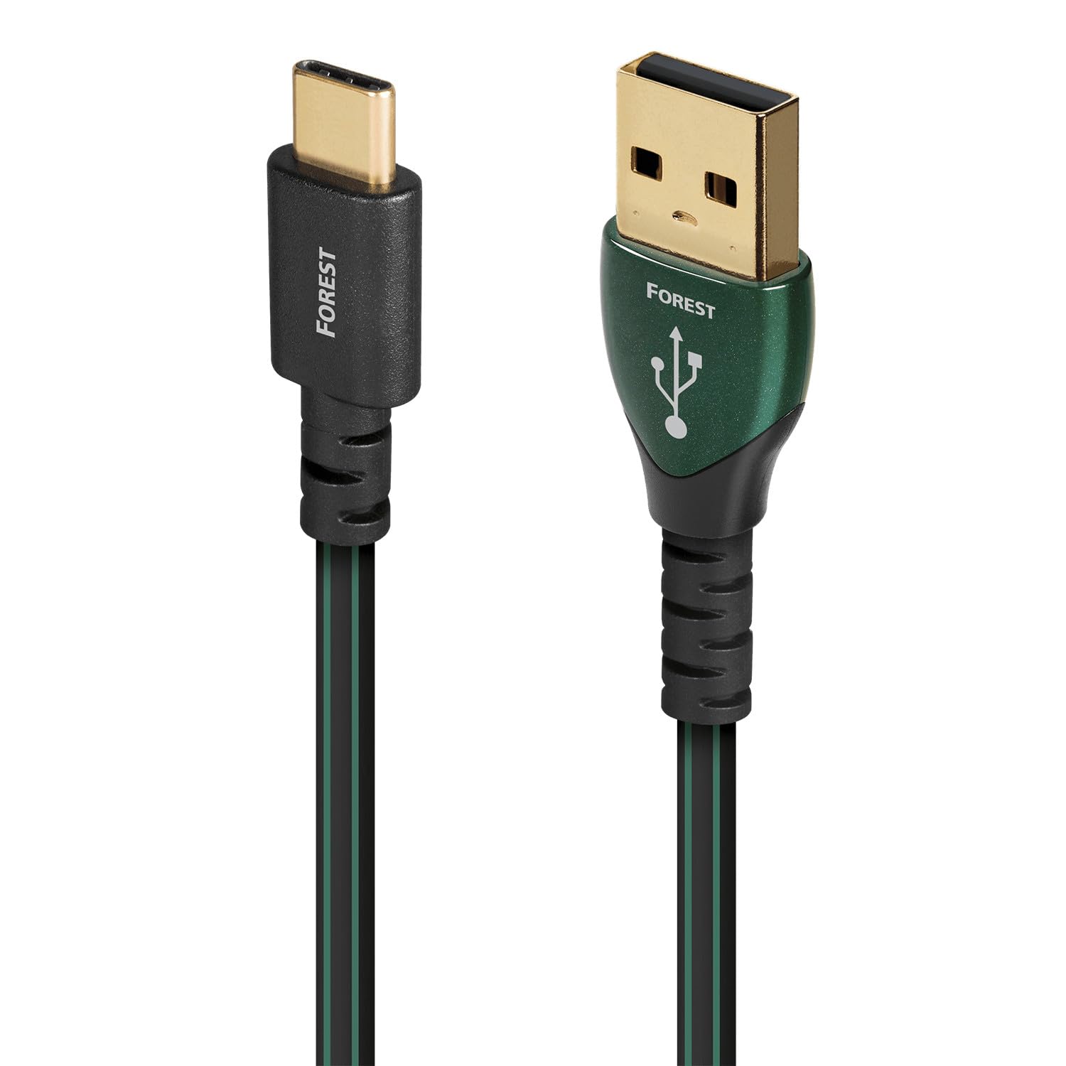 AudioQuest Forest USB-C to A Premium High-Definition Digital Audio Cable for Home Theater, Studio Recording & Hi-Fi Systems