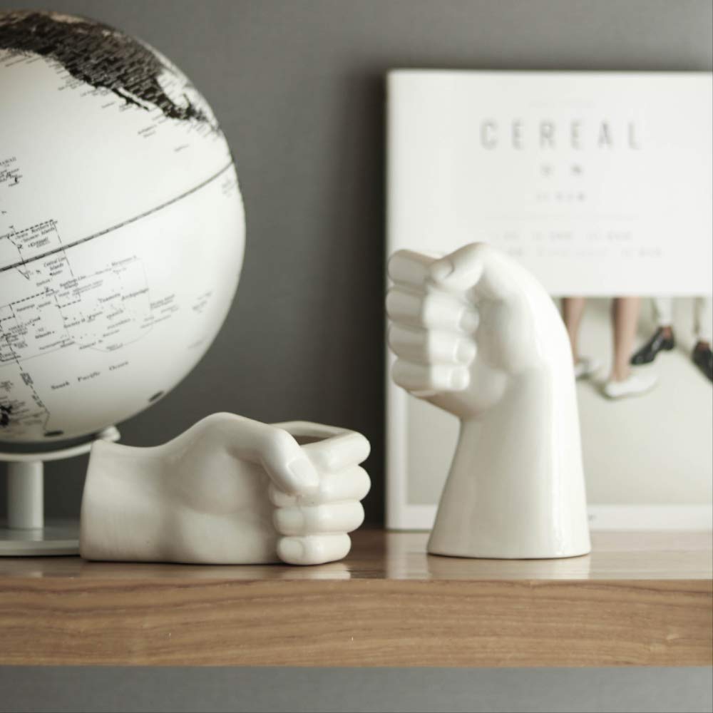 Premium White Ceramic Vase Set (2-Pack) - Modern Handcrafted Flower Pot for Home Decor, Living Room Centerpiece, Wedding & Office Arrangements