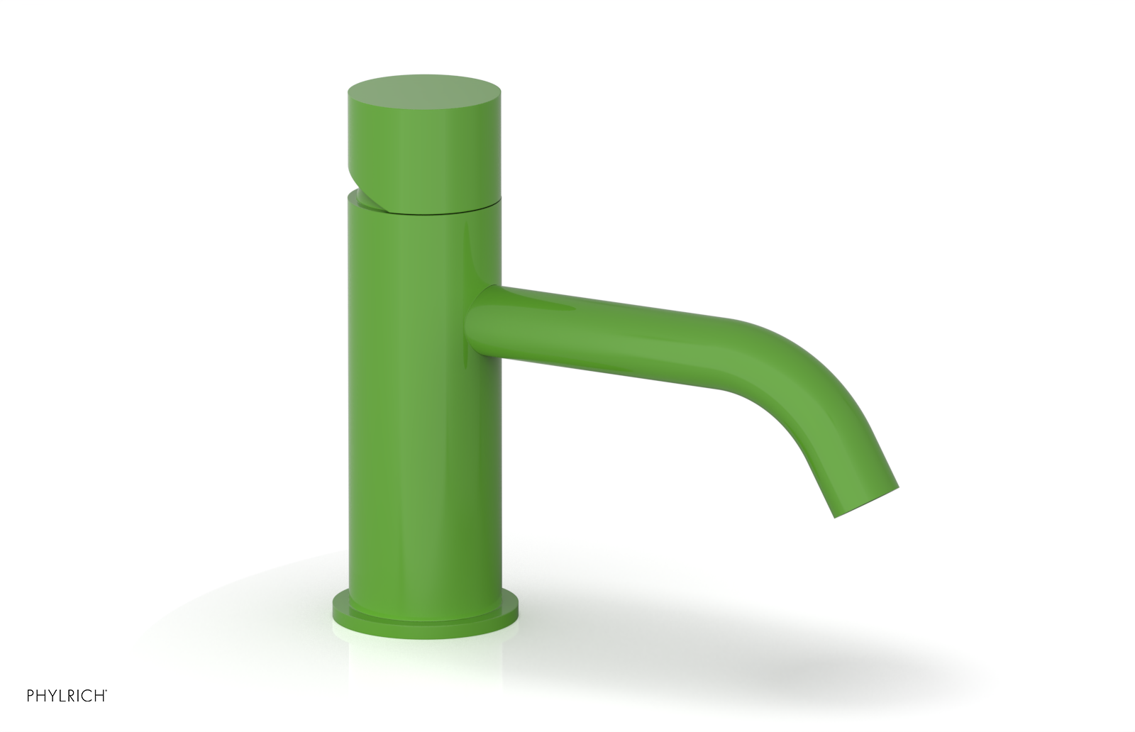 BASIC II 6 Single Hole Bathroom Sink Faucet with Smooth Handle - Model 230 07 6 - Perfect for Modern Vanities & Powder Rooms
