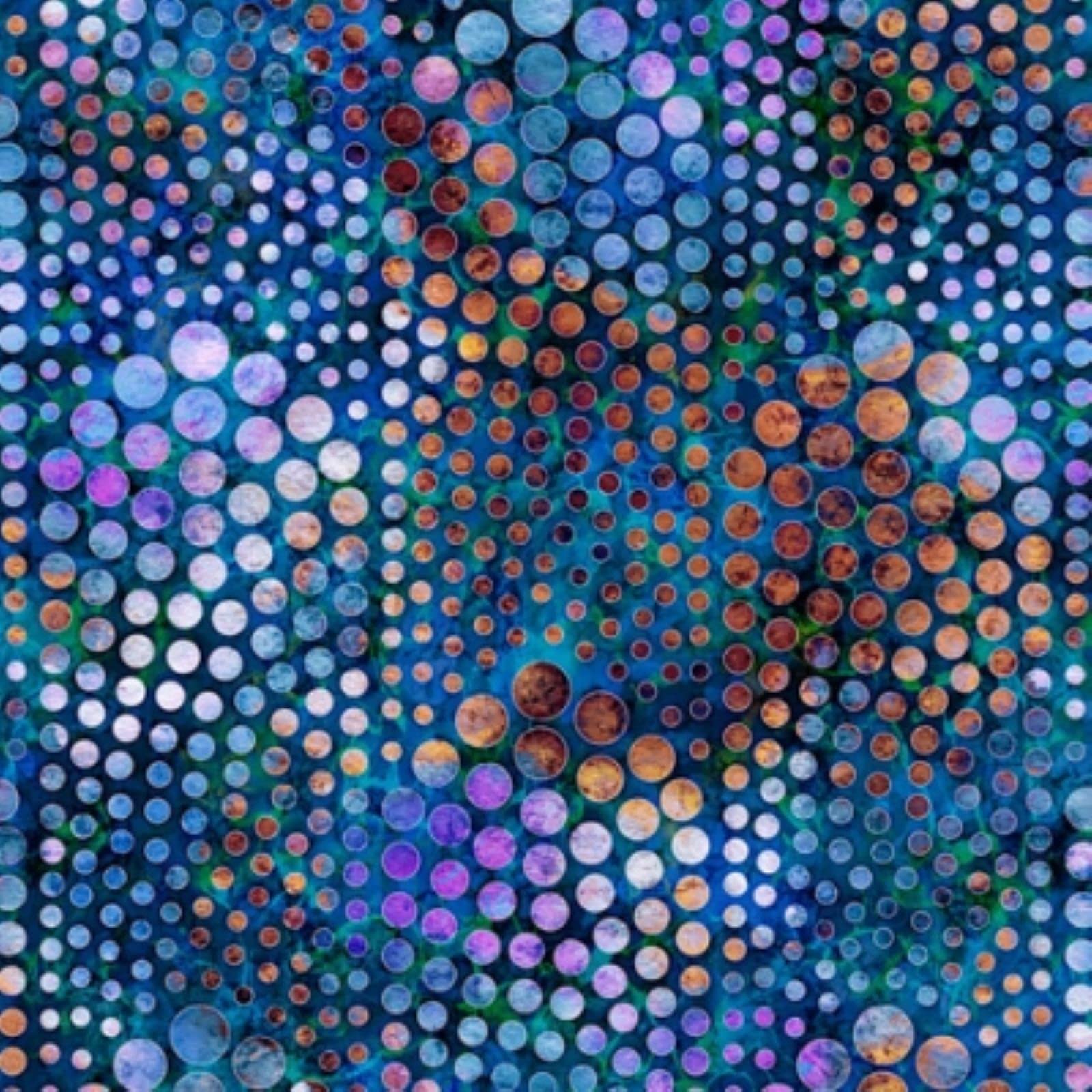 QT Fabrics Aquatica by Dan Morris 28124 B Blue Bubbles Fabric - Premium Cotton Material for Quilting, Sewing & DIY Crafts - Perfect for Home Decor, Apparel & Creative Projects