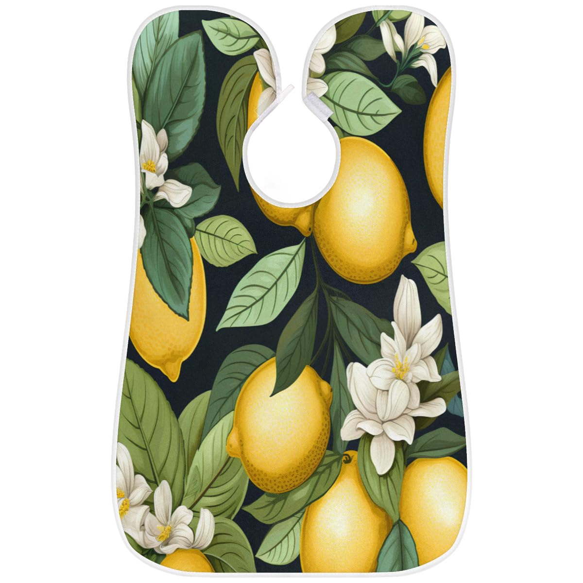 Lemon Fruit Print Beard Shaving Bib for Men - Waterproof Hair Dye Apron & Makeup Cape for Barber Styling, Salon Haircut Accessories - Perfect for Home Grooming, Professional Barbershops & Gift Giving