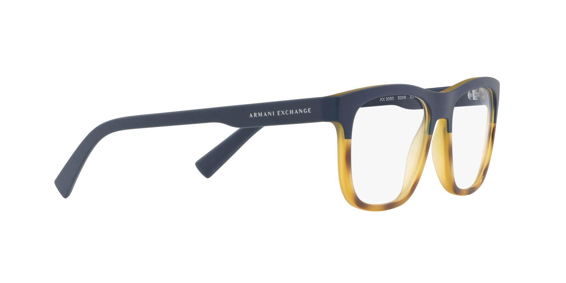 Armani Exchange 3050 Eyeglasses for Men & Women - Stylish Designer Glasses for Everyday Wear, Reading & Fashion - Lightweight Metal Frame with UV Protection