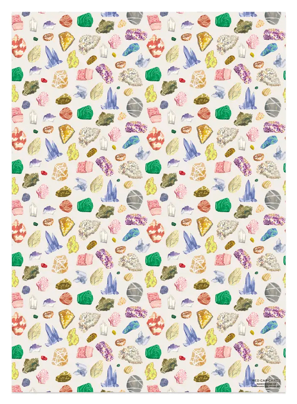 Premium Gems Wrapping Paper Sheets - Elegant Gift Wrapping for Birthdays, Weddings & Special Occasions | Red Cap Cards