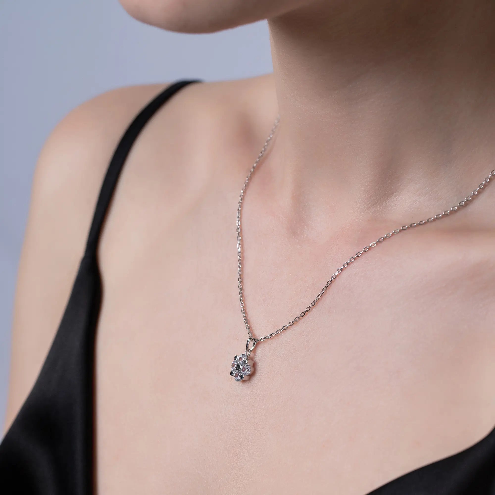 Sterling Silver Clover Necklace for Women - Elegant Irish Shamrock Pendant Jewelry Gift for St. Patrick's Day, Birthday & Anniversary