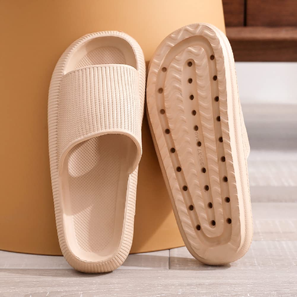 VONMAY Cloud Slides for Men & Women - Quick Drying Pillow Slippers with Non-Slip Sole & Cushioned Support - Perfect for Shower, Beach, Pool, and Indoor Comfort