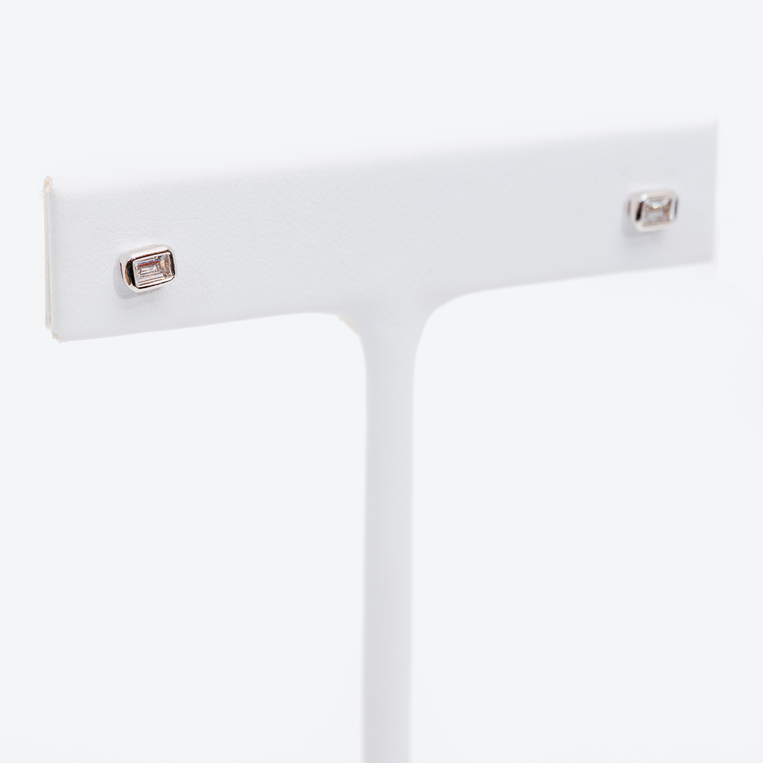 Harley Baguette Studs - Vintage Style Silver-Tone Earrings for Women | Perfect for Casual Wear, Parties & Gift Giving