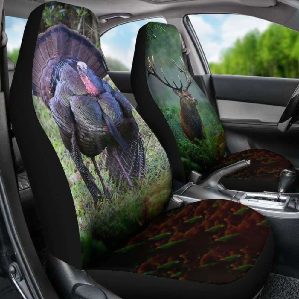 Premium Turkey & Deer Hunting Car Seat Cover - Durable, Waterproof, Non-Slip Protection for Trucks & SUVs - Perfect for Outdoor Adventures & Hunting Trips