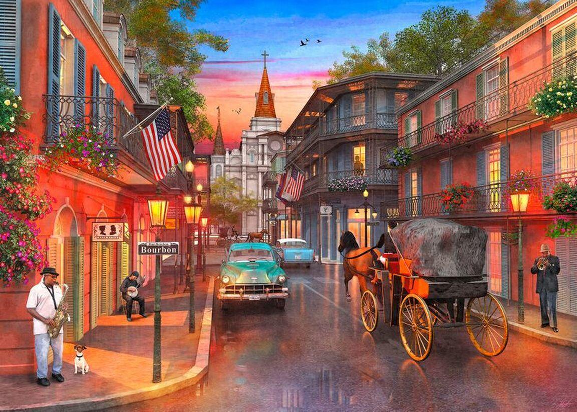 Springbok 1000-Piece Bourbon Street Jigsaw Puzzle – Premium Quality Puzzle for Adults & Teens – Perfect for Family Game Nights & Relaxation