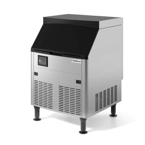 Coldline ICE180 26 180 lb. Air Cooled Commercial Ice Maker Machine - Half Cube Ice Machine with Storage Bin for Restaurants, Bars, and Catering Events