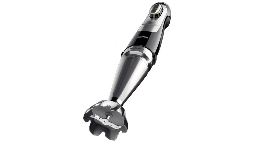 Braun Multiquick 9 Hand Blender 1200W - Powerful Immersion Blender with Black & Green Design (MQ9187XLI) - Perfect for Smoothies, Soups, Sauces & Baby Food