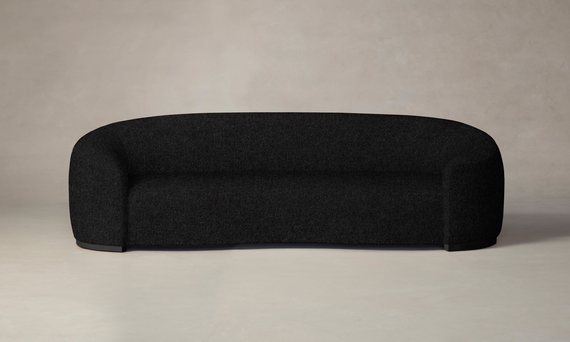 The Chelsea Sofa - Premium Italian Brushed Wool Upholstery in Classic Pepper Color | Perfect for Living Rooms, Offices & Cozy Home Decor