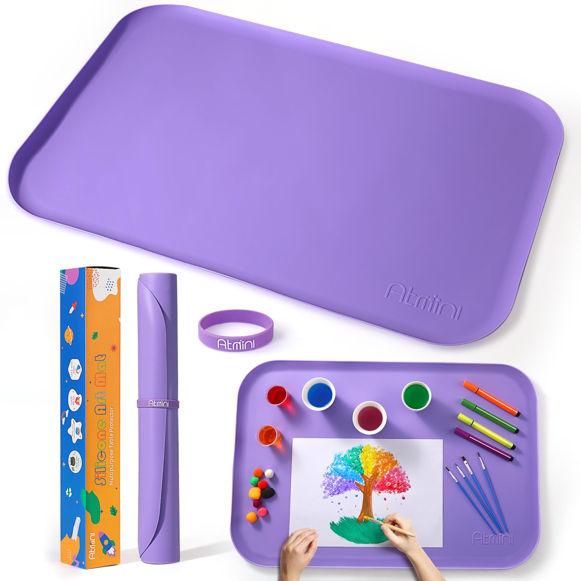 Non-Toxic Silicone Art Mats for Kids - 24