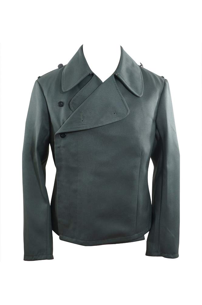 WWII German Elite Assault Gunner Gabardine Wrap Jacket - Authentic WWII Military Uniform for Reenactment & Collectors - Perfect for Historical Events, Cosplay & Movie Costumes