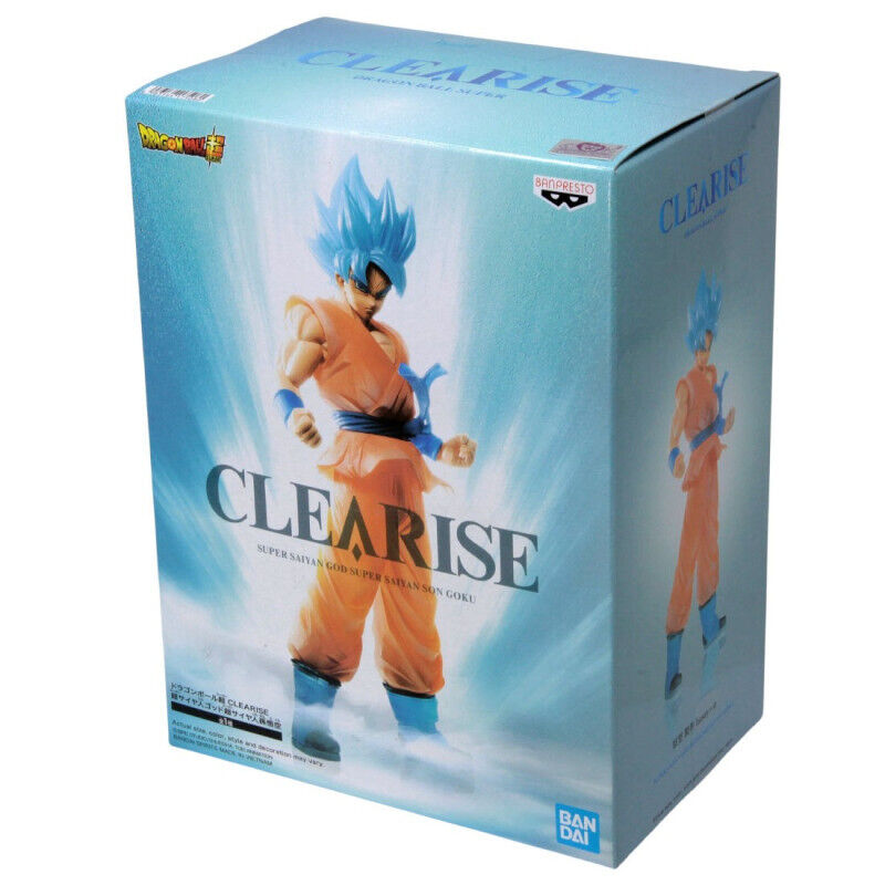 Banpresto 17508 Dragon Ball Super Clearise SSGSS Super Saiyan God Super Saiyan Son Goku Action Figure - Perfect for Anime Collectors, Gaming Room Decor, and Dragon Ball Z Fans Gifts