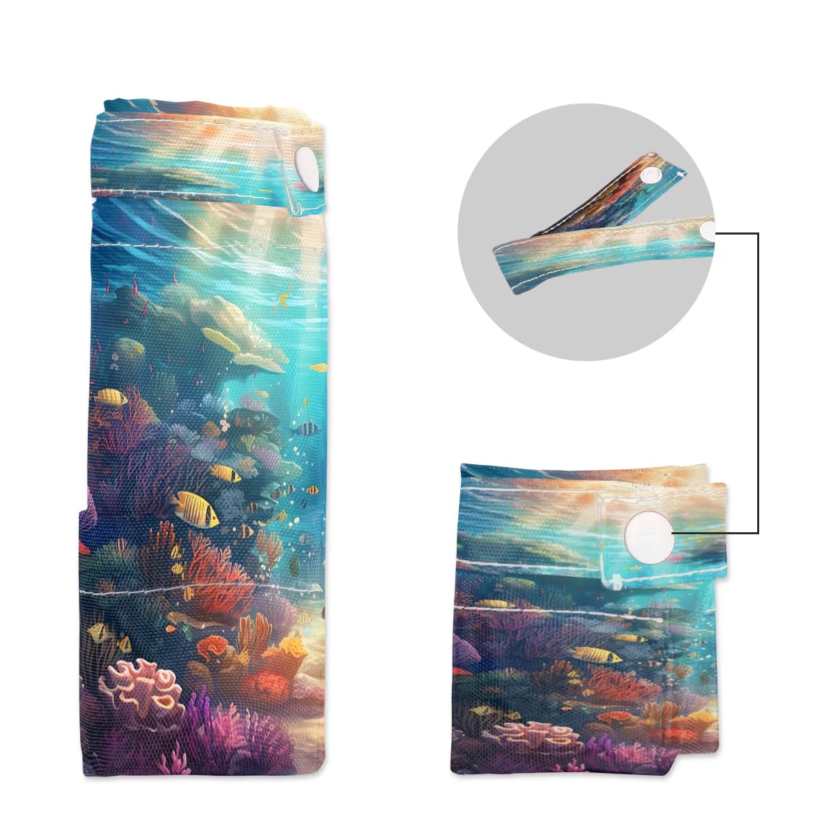 **Seabed World 2-Pack Waterproof Wet Dry Bags - Reusable Travel Laundry Bags for Swimsuits, Gym Clothes & Diapers - Beach, Pool, Yoga & Gym Storage Organizer**    *(Perfect for Travel, Swimming, Sports & Baby Essentials - Keep Wet & Dry Items Separate & Organized!)*