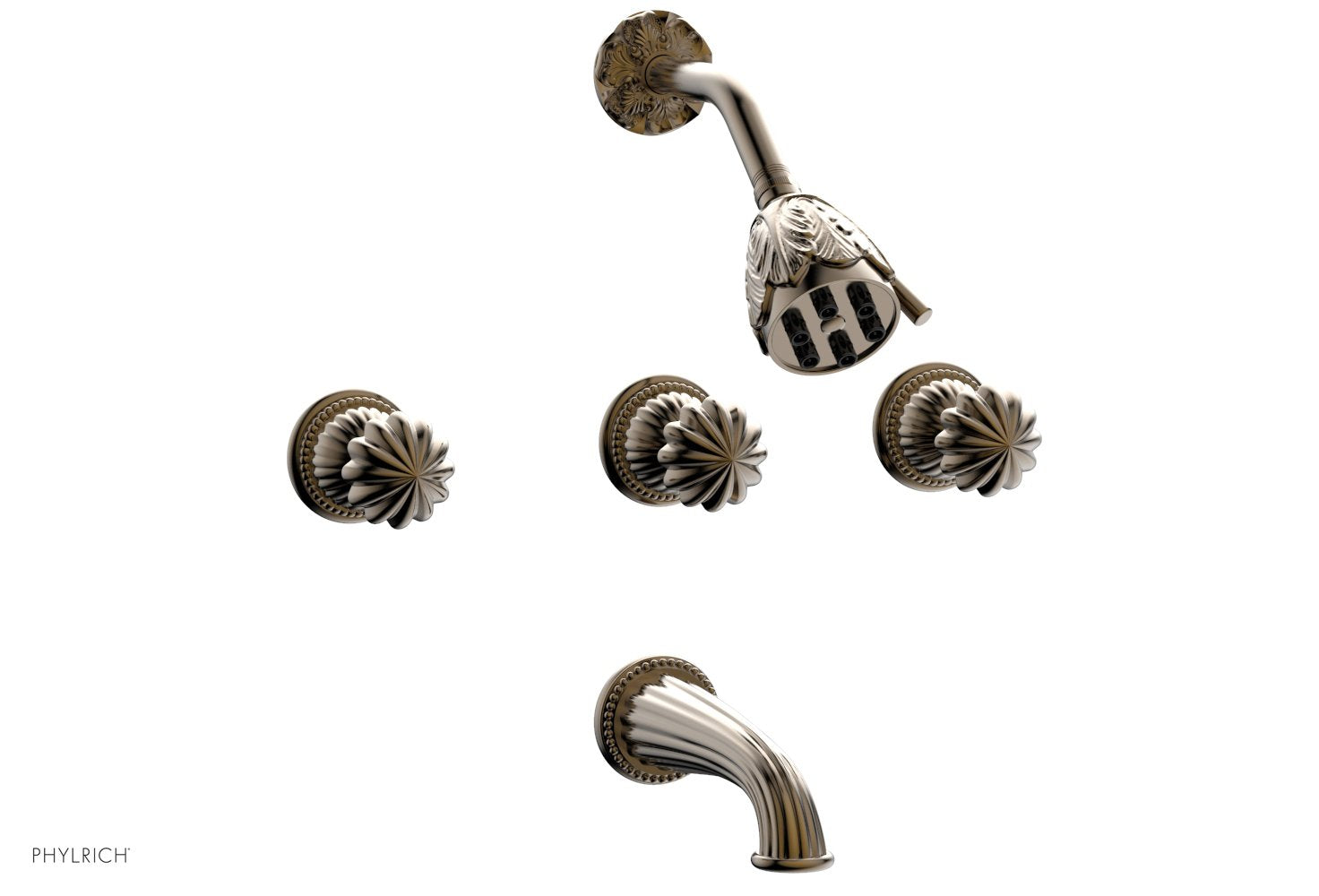 GEORGIAN & BARCELONA 3-Handle Tub and Shower Faucet Set K2361 - Luxury Bathroom Fixture for Modern Homes, Perfect for Bathroom Renovation and Spa-Like Shower Experience