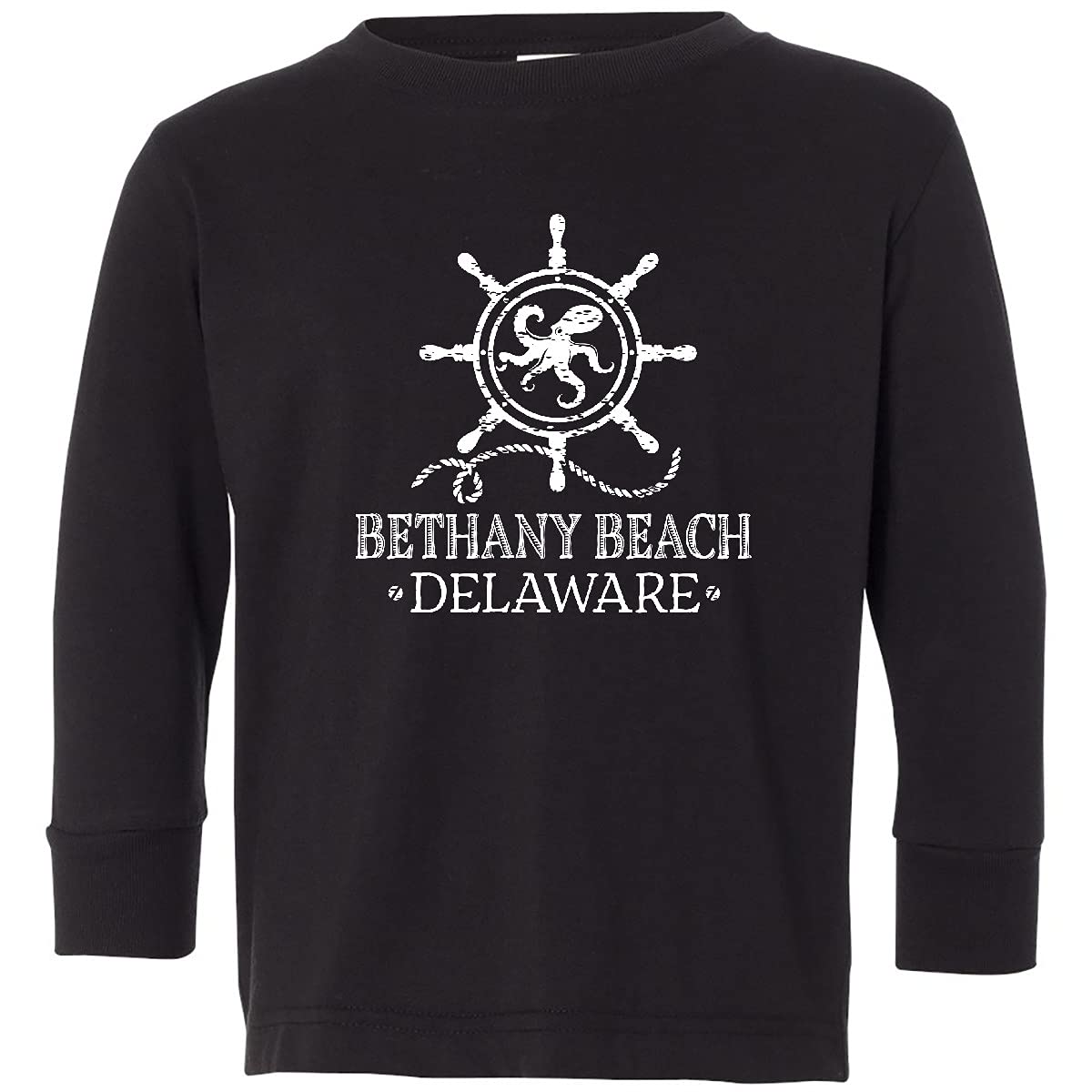 Inktastic Bethany Beach Delaware Vacation Toddler Long Sleeve T-Shirt - Soft Cotton Kids Tee for Beach Trips & Family Vacations