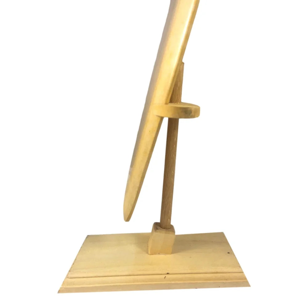 Jack Freestone Hand-Signed Wooden Mini Surfboard with Stand - JSA COA Authenticated - Perfect for Surfing Fans, Collectors, and Home Decor