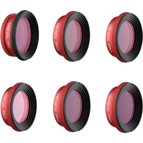 PGYTECH Pro Lens Filter Kit for DJI Mavic Air - UV/CPL/ND4/ND8/ND16/ND32 Filters - Aerial Photography & Videography Accessories for Stunning Landscape & Action Shots