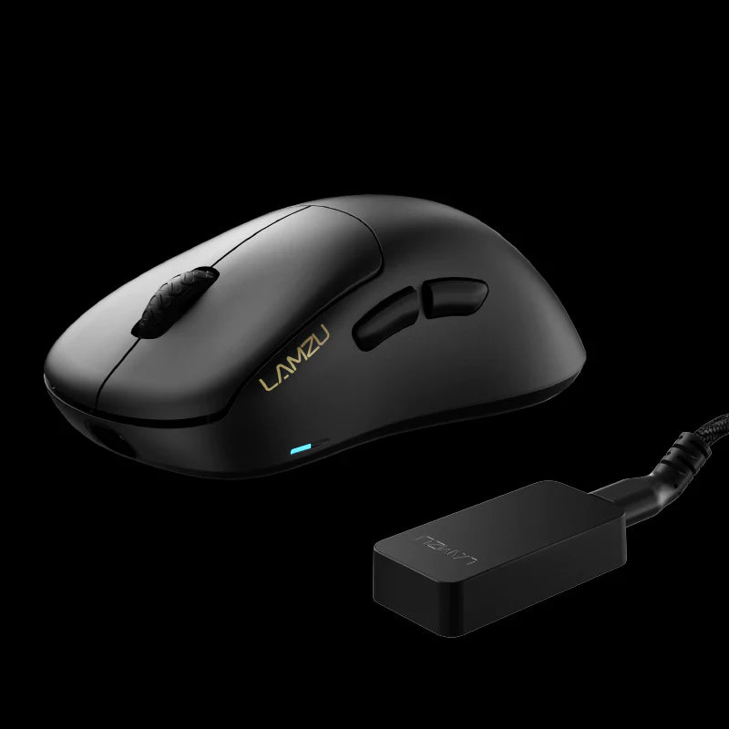 Lamzu Thorn 4K Wireless Gaming Mouse - Black (4K Dongle Included) | Ergonomic Design for FPS, MOBA & MMO Gaming | Perfect for PC & Laptop Gamers