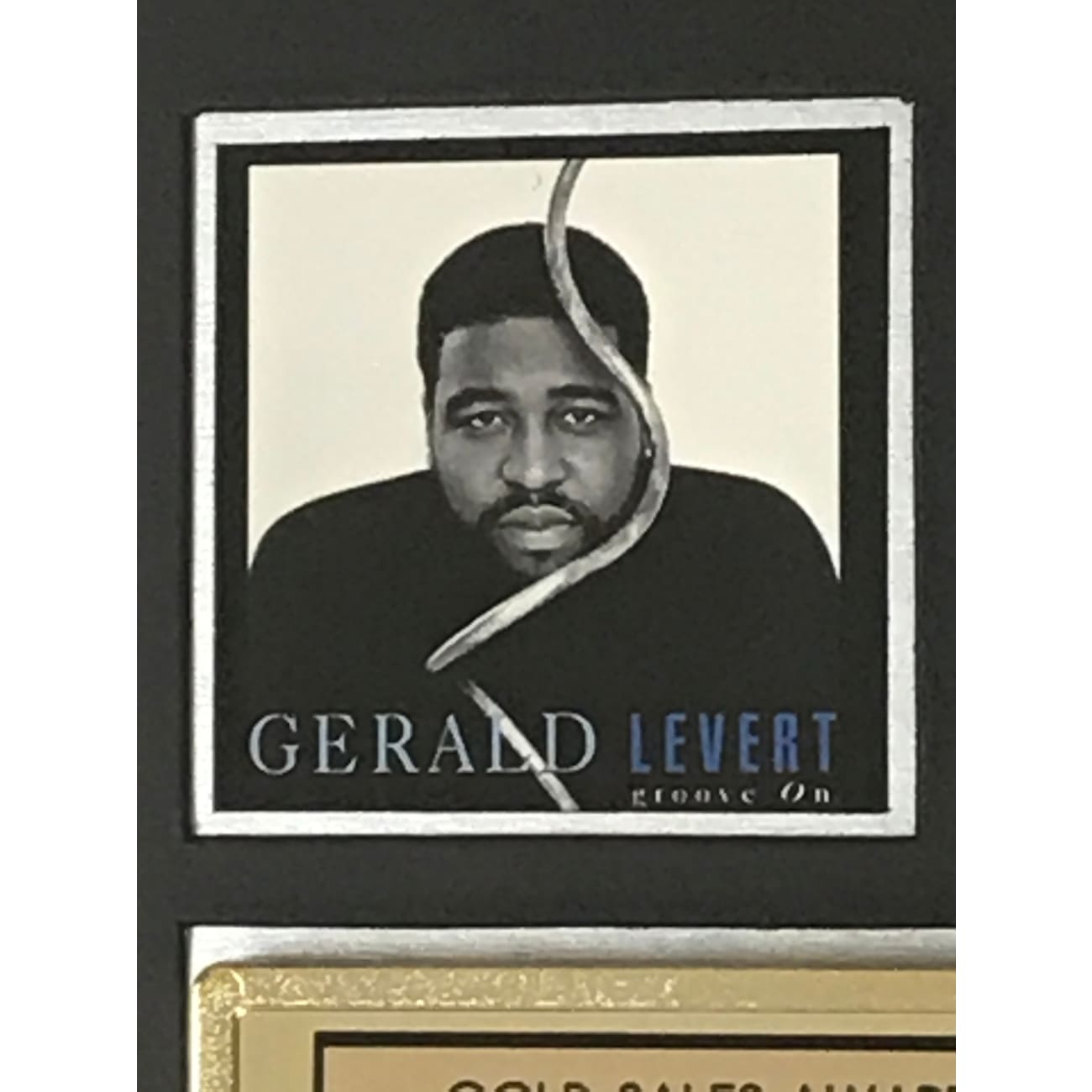 Gerald Levert Groove On RIAA Gold Album Award - Certified Music Collectible for Fans & Memorabilia Enthusiasts - Perfect for Display in Home, Office, or Music Studio