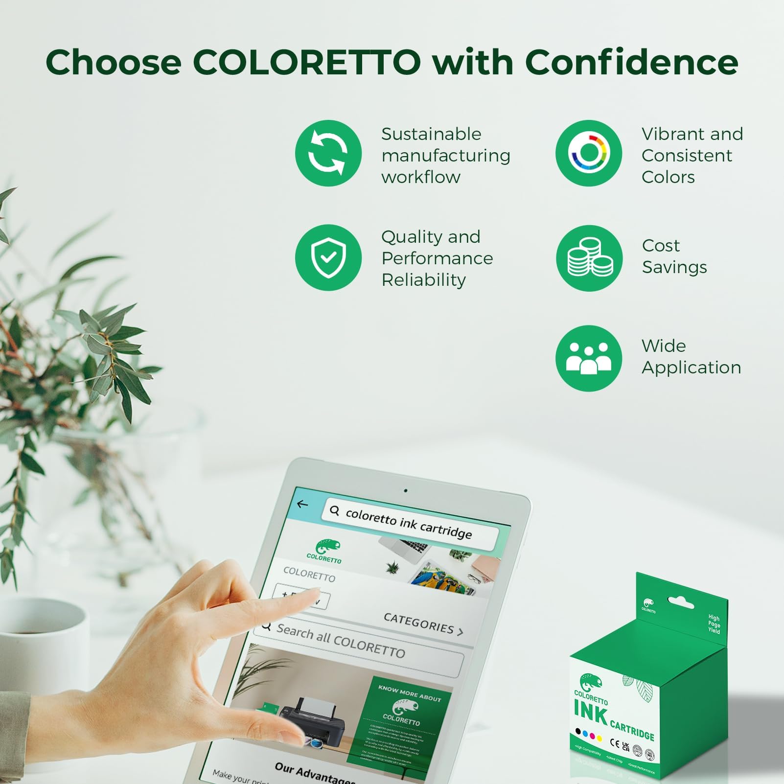 COLORETTO 276XL Ink Cartridge for Canon PIXMA Printers - Tri-Color Replacement for Home & Office Use