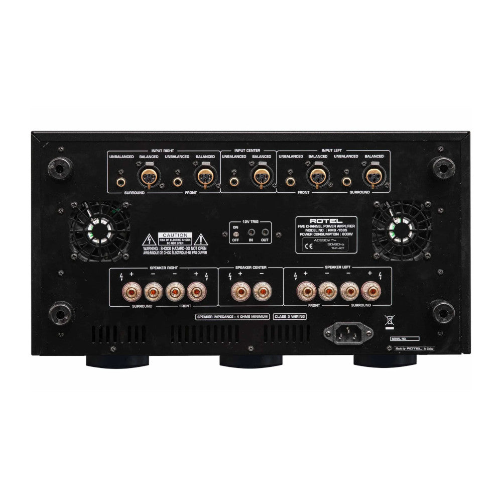 Rotel RMB-1585 MKII 5-Channel Power Amplifier - High-Performance Audio for Home Theater & Stereo Systems | Perfect for Movies, Music & Gaming