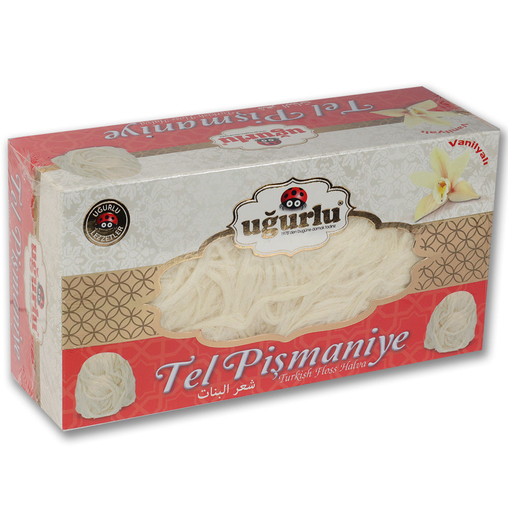 Premium Vanilla Turkish Floss Halva - Authentic Middle Eastern Dessert for Gifting, Parties & Sweet Cravings