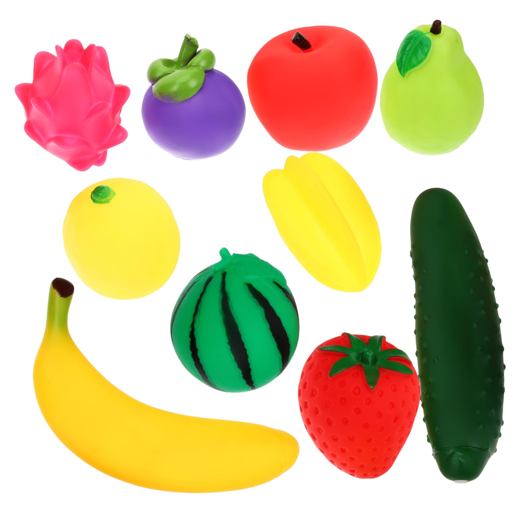 HEMOTON 10-Pack Stretchy Banana Sensory Fidget Toys - Squeeze Stress Relief Ball for Kids & Adults - Soft PVC Squeezable Sensory Toys for Anxiety, ADHD, Autism - Perfect for Office, Classroom & Travel Use