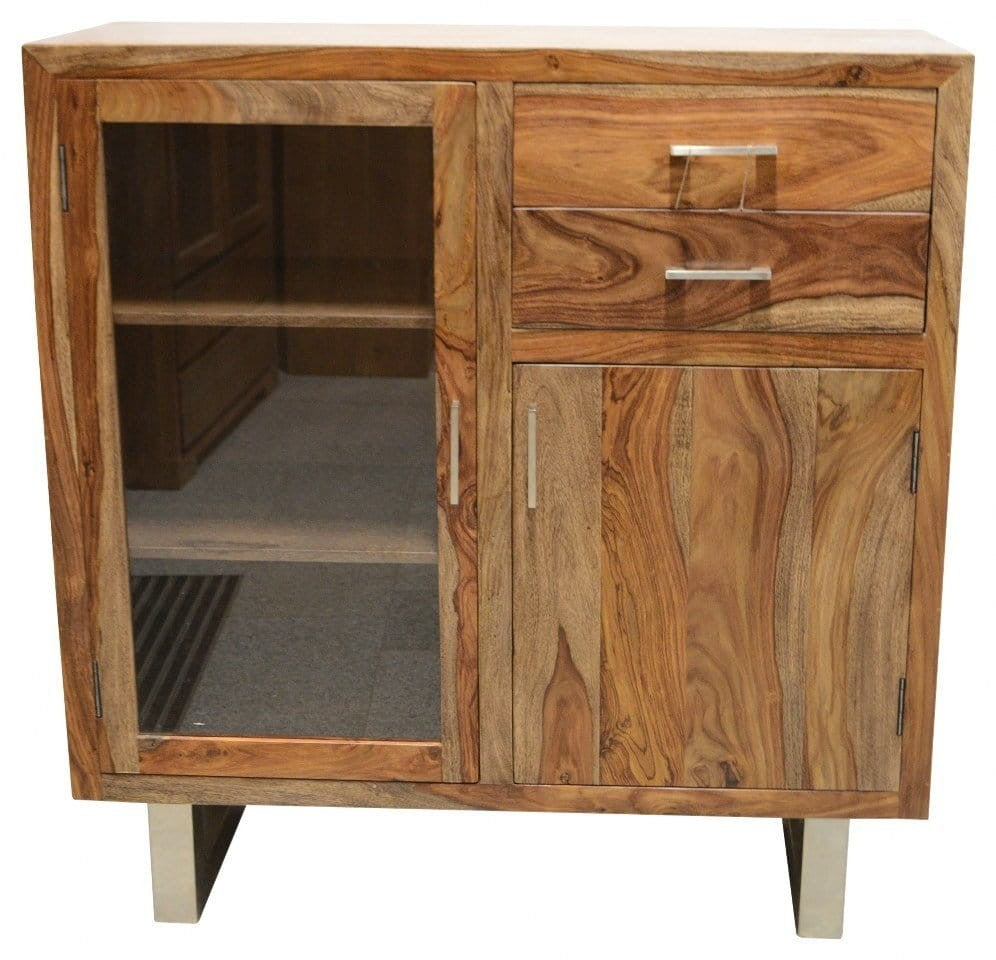 Solid Wood Sideboard - Indian Cromer Design, Natural Finish, 42