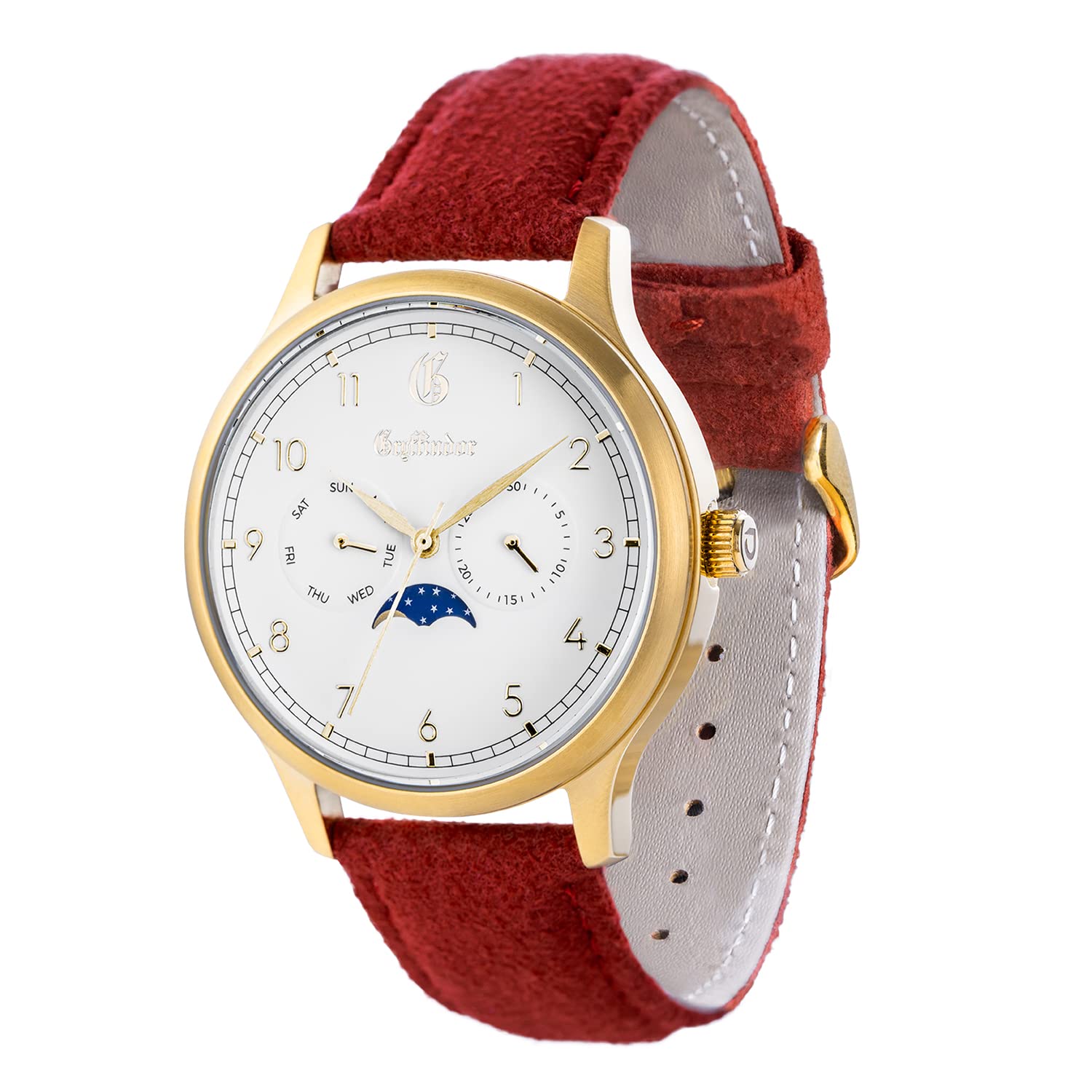 Uncle Jack Harry Potter Limited Edition Watches for Men & Women - Stainless Steel Case with Suede Band | Hogwarts House Collection (Gryffindor, Slytherin, Hufflepuff, Ravenclaw) | Perfect Gift for Potterheads, Cosplay & Collectors