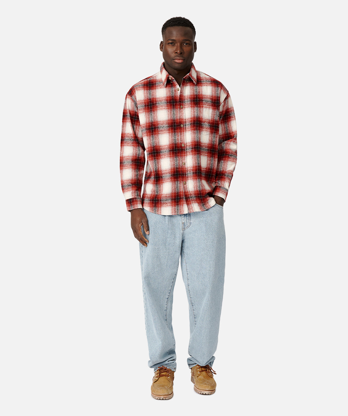 The Freeman Shirt - Premium Red Casual Button-Down Shirt for Men | Perfect for Office, Date Night & Weekend Outings