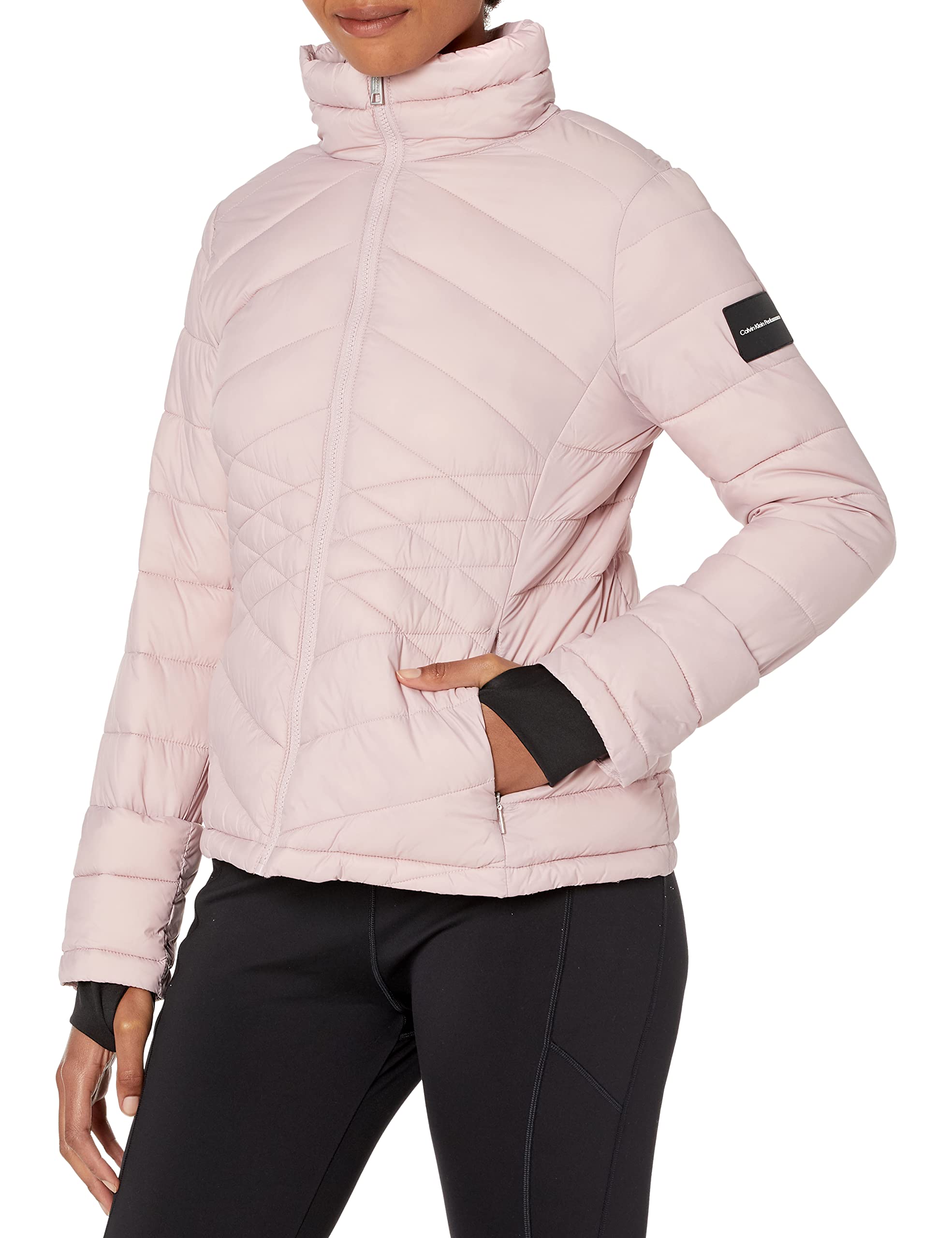 Calvin Klein Performance Women's Lightweight Puffer Jacket - Warm Winter Coat for Outdoor Activities, Travel & Casual Wear