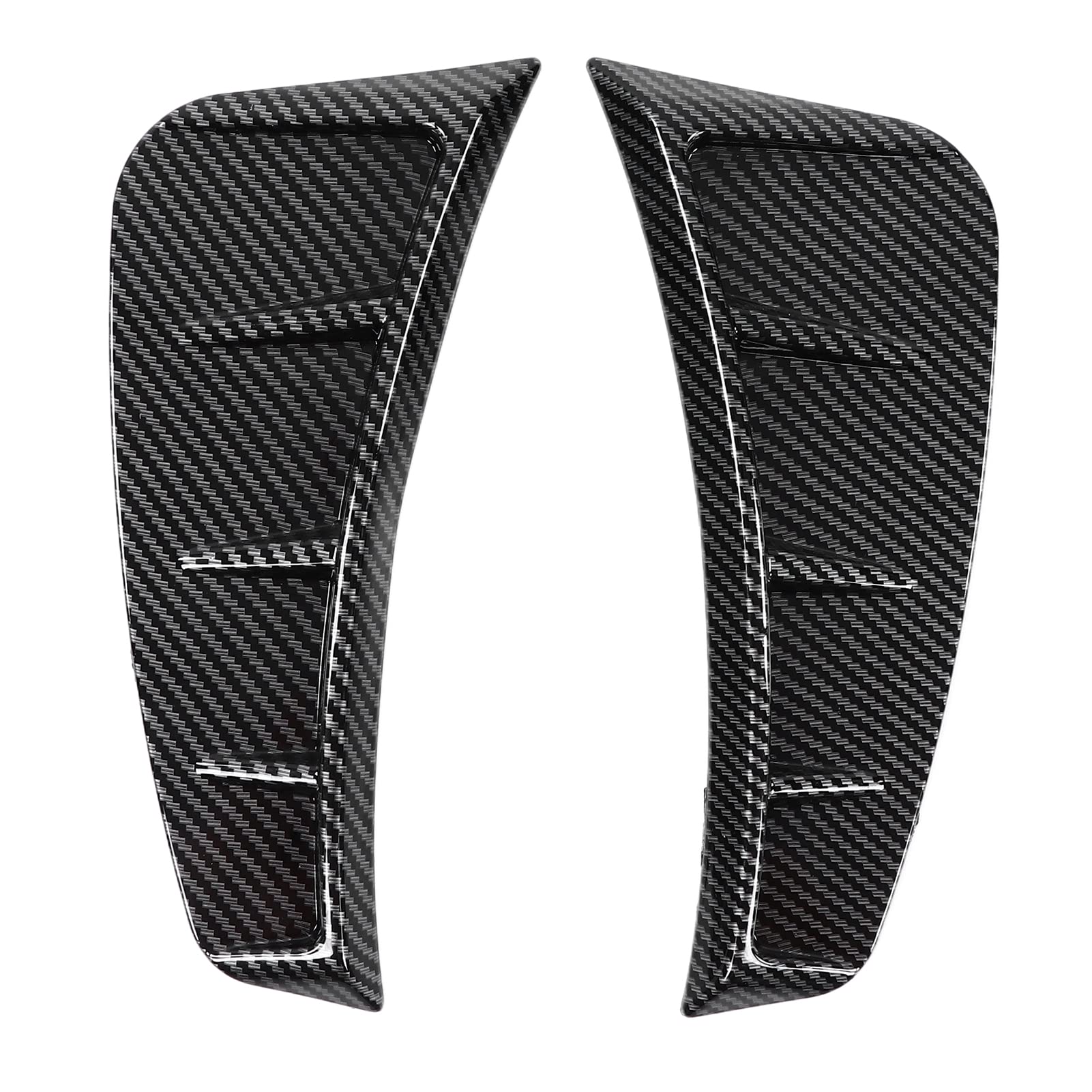 Universal Carbon Fiber Style Car Fender Air Vent Trim Cover - Front Bumper Side Air Vent Decoration (Pair) - Enhance Vehicle Appearance & Aerodynamics for Sports Cars, Tuners & Luxury Vehicles