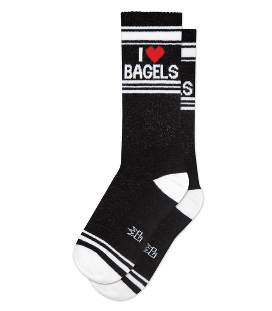 Gumball Poodle I Love Bagels Funny Novelty Socks - Perfect for Breakfast Lovers, Gift Giving & Casual Wear