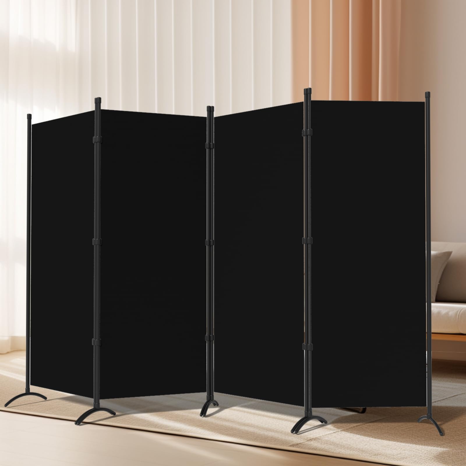 4 Panel Folding Room Divider Screen - 84