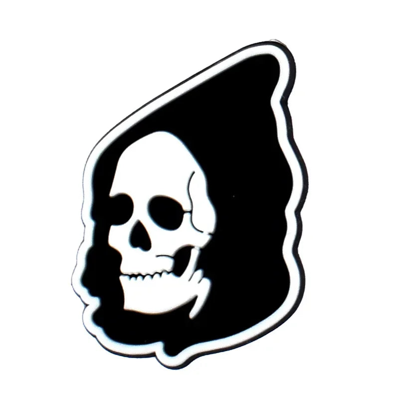 Skull Shoe Charms for Crocs - Fashionable Decor Pins for Kids, Men & Women - Perfect for Crocs Sandals, Clogs, Jeans & Shoe Accessories - Great for School, Parties & Everyday Style