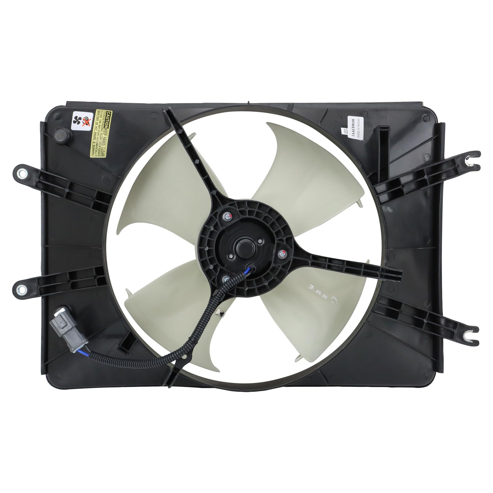 TRQ 23-Inch A/C Condenser Cooling Fan Assembly - Compatible with 2003-2006 Acura MDX & 2005-2008 Honda Pilot - Automotive Replacement Cooling Fan - Perfect for Hot Weather & Off-Road Driving