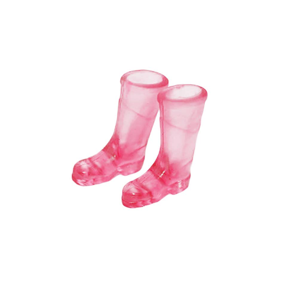 PULABO Mini Lovely Pink Rubber Rain Boots for Dolls - Cute Dollhouse Miniature Accessories, Eco-Friendly & Practical - Perfect for Doll Dressing, Collecting, and DIY Scenes