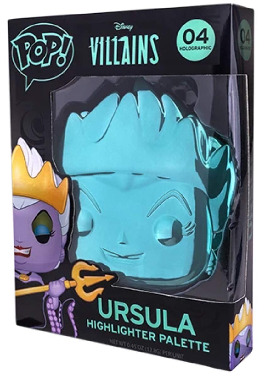 Funko Pop! Disney The Little Mermaid Ursula Makeup Highlighter Palette - Cruelty-Free & Vegan - Perfect for Cosplay, Halloween Costumes & Disney Fan Collections