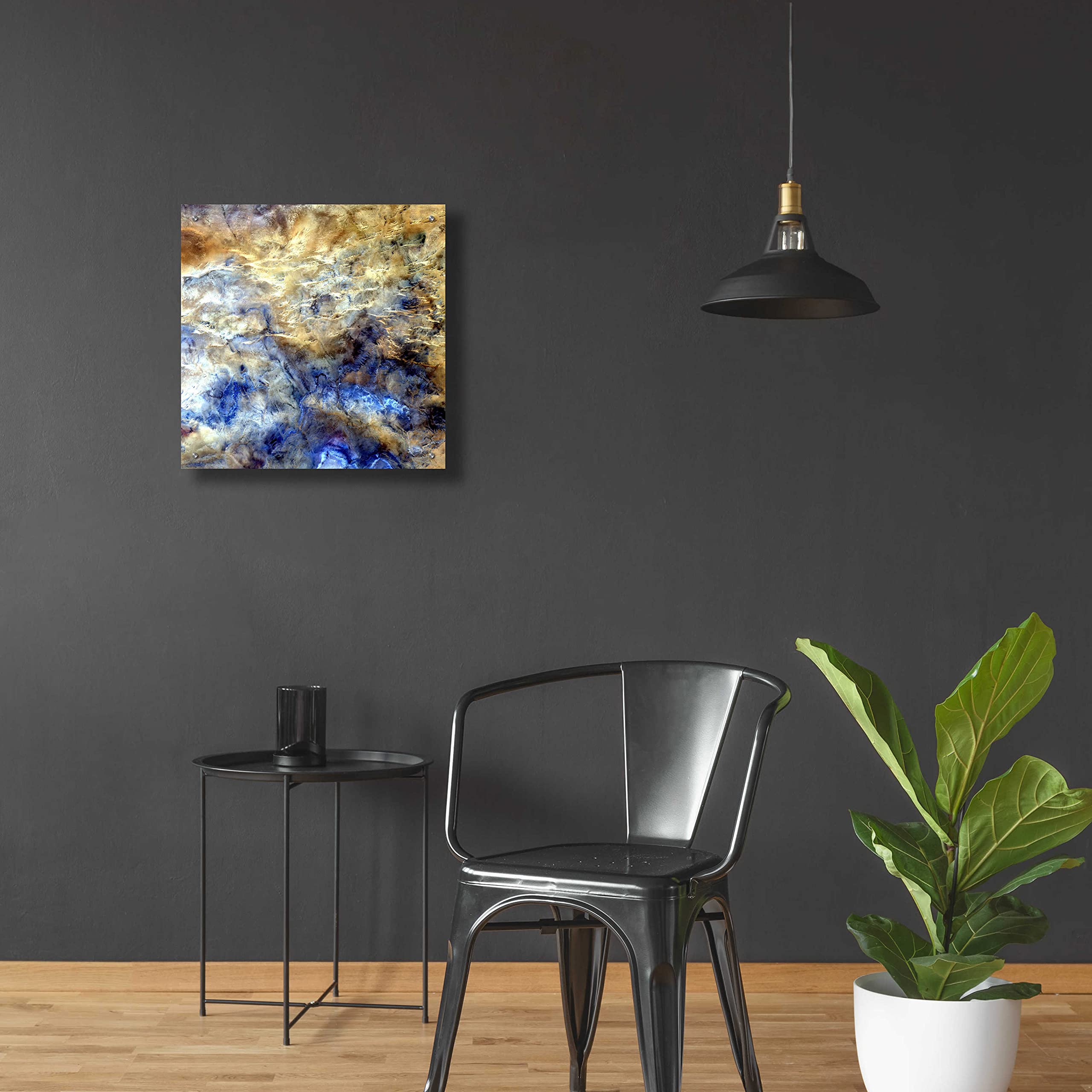 Epic 'Earth as Art: No Man's Land' Acrylic Glass Wall Art - 24x24 Inches Modern Home Decor - Perfect for Living Room, Bedroom & Office Spaces