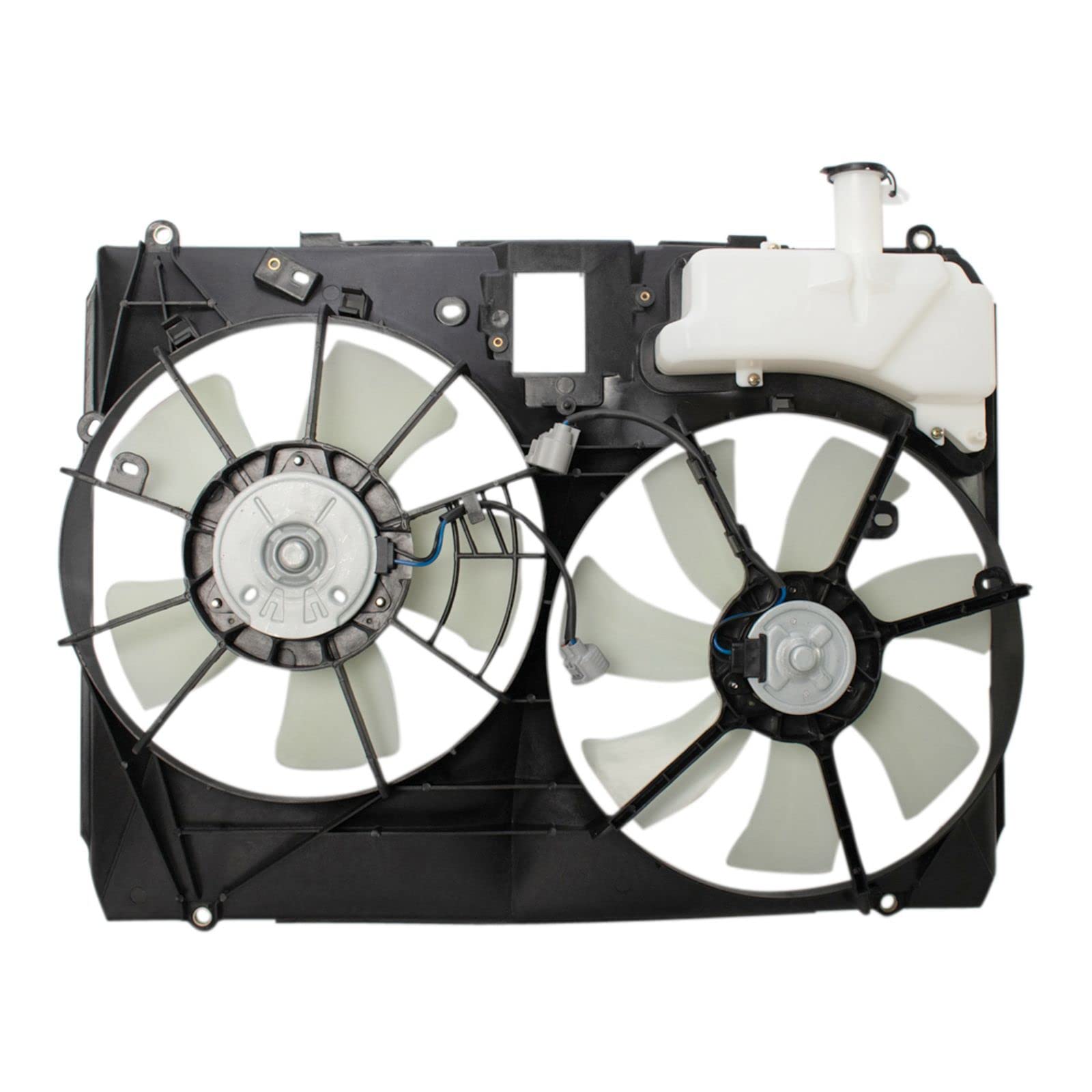 High Performance Radiator Dual Cooling Fan Assembly Compatible with 2004-2005 Toyota Sienna - TO3115134 Replacement Part - Perfect for Overheating Prevention & Engine Cooling in Hot Climates