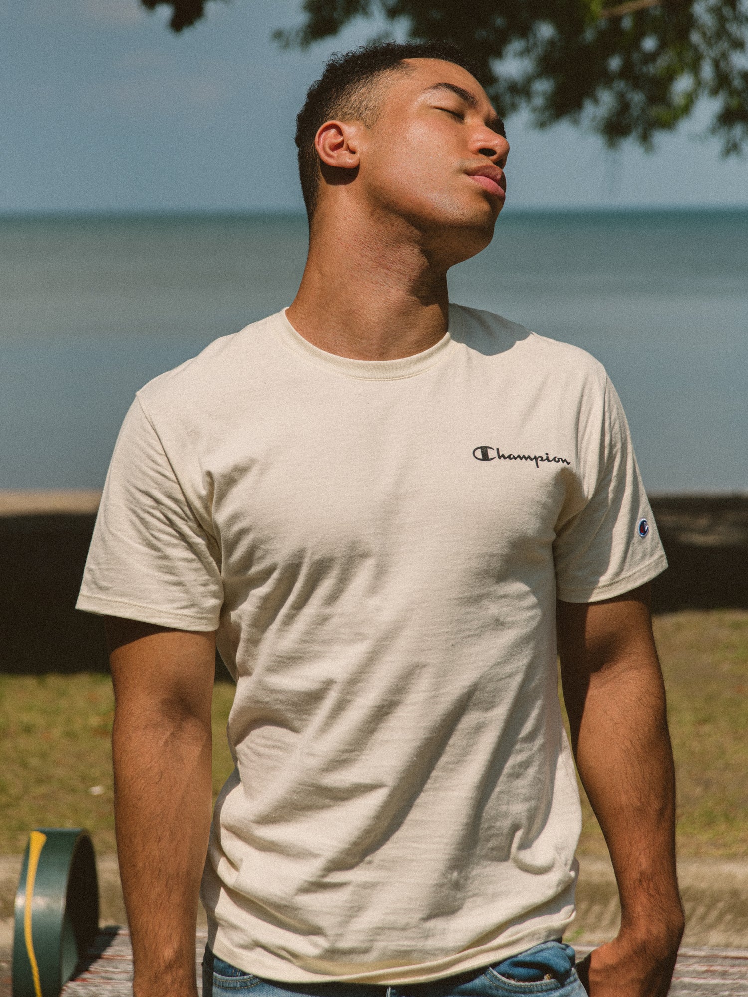 Champion Classic Script T-Shirt - Comfortable Cotton Tee for Men & Women | Casual Wear, Gym, Lounge & Everyday Outfits