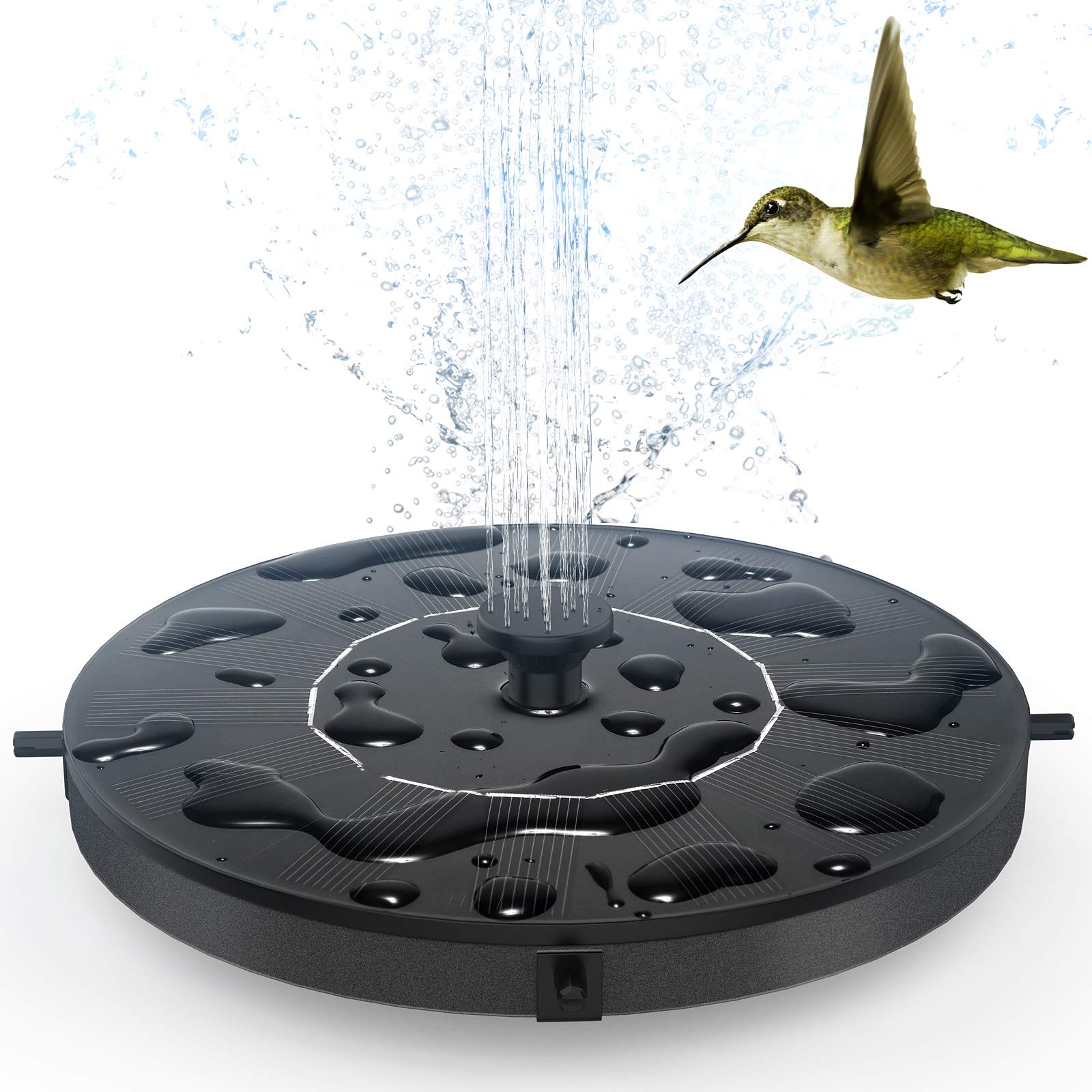 Solar Powered Floating Water Fountain Pump - 1W Solar Bird Bath Fountain for Garden, Pond, Pool & Outdoor Decor | Perfect for Attracting Birds & Enhancing Outdoor Spaces