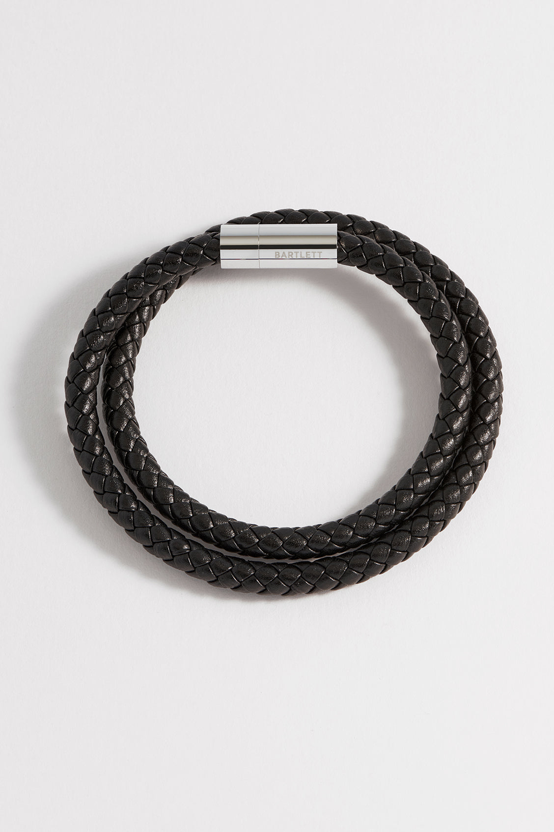 Men's Genuine Leather Double Plaited Wrap Bracelet - Stylish Adjustable Wristband for Casual & Formal Wear - Perfect Gift for Men