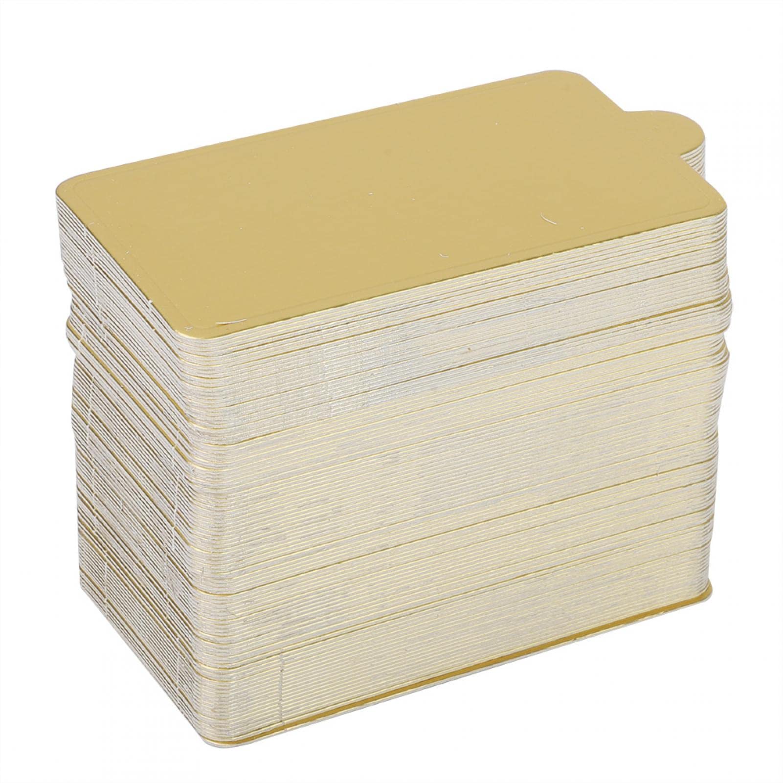 100 PCS Gold Cardboard Cake Bases - Small Rectangle Mousse Cake Boards for Wedding, Birthday Cupcake & Dessert Displays - Perfect for Bakeries, Party Planners & Home Baking