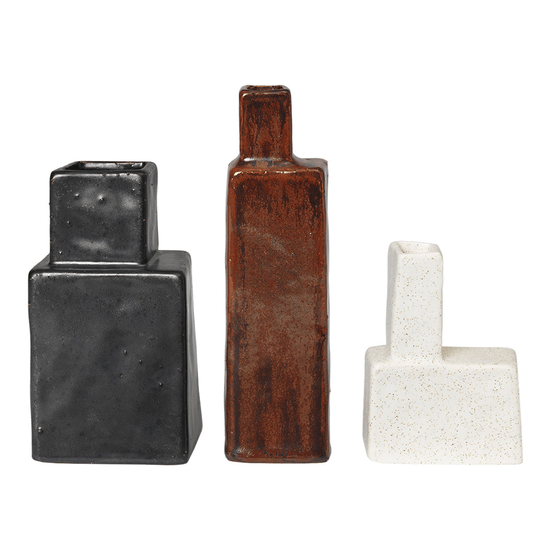 Premium Handcrafted Koa Wood Vases - Set of 3 Natural Hawaiian Home Decor for Living Room, Dining Table & Wedding Centerpieces